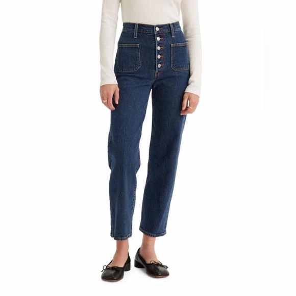 Levi's Denim - Levi’s Ribcage Straight Ankle Women’s Sz 32 Casual Boho Preppy